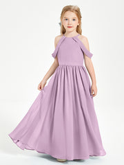 Dreamy Off the Shoulder Bridesmaid Gown for Junior Wisteria
