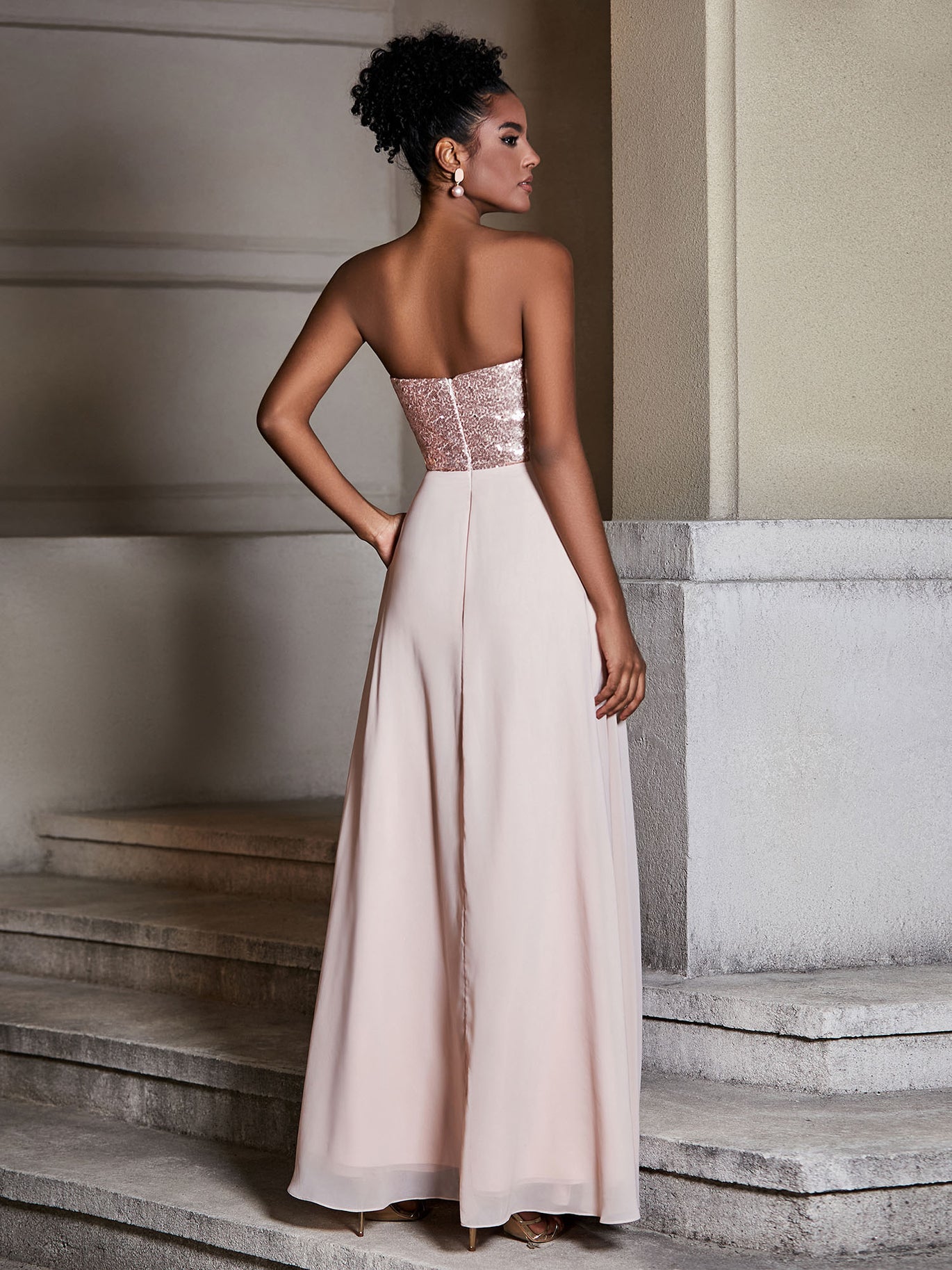 Rose Gold Bridesmaid Dresses  BABARONI
