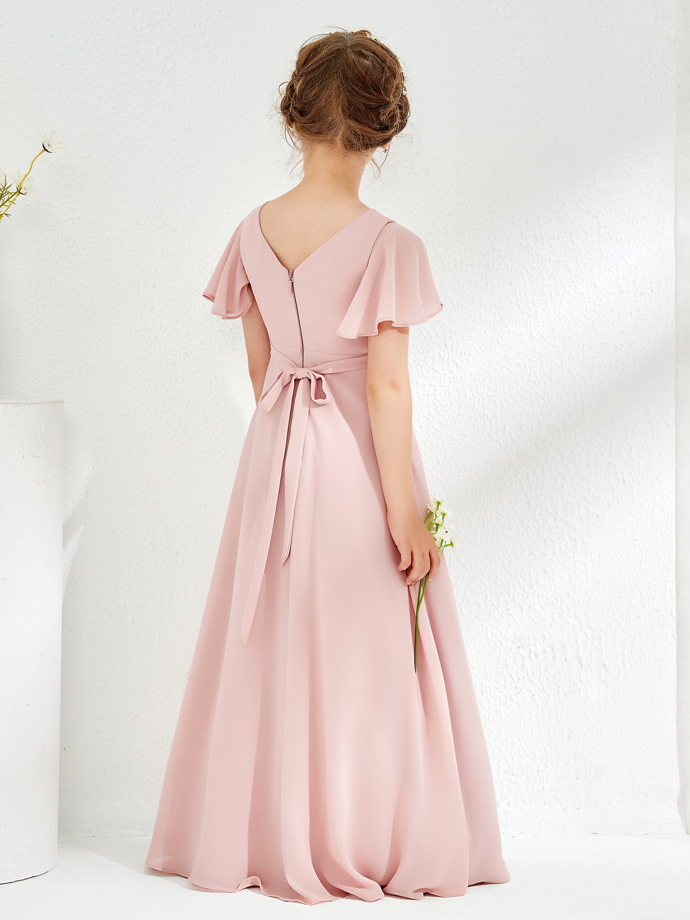 bridesmaid dresses with bows Petal and Pup Women's Betina Bow Front Maxi Dress main image 1