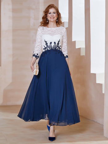 Tea Length Mother of the Bride Groom Dresses BABARONI Tea Length Mother of the Bride Groom Dresses BABARONI
