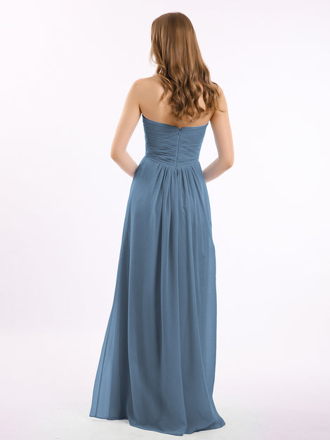 Sweetheart Neck Off Shoulder Empire Chiffon Dresses White main image 0