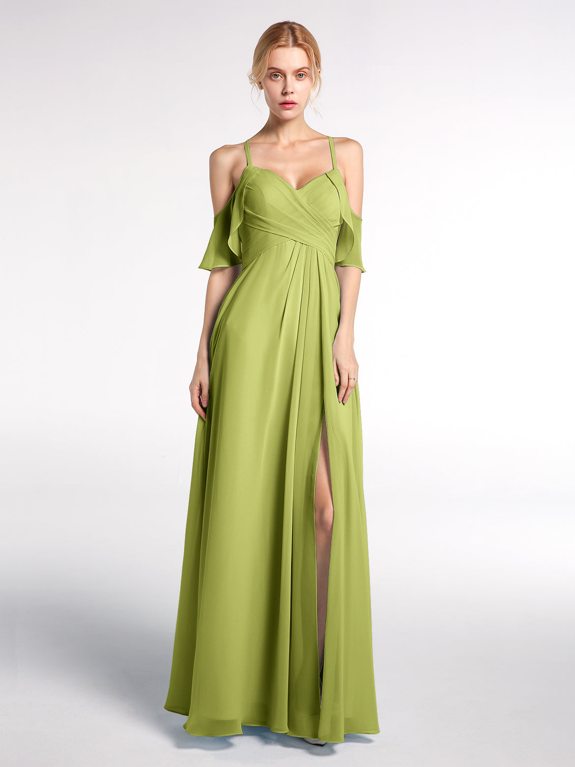 green emerald velvet dress Mismatched Emerald Green Chiffon Cheap Bridesmaid Dresses Online, WG63 –  SposaDresses