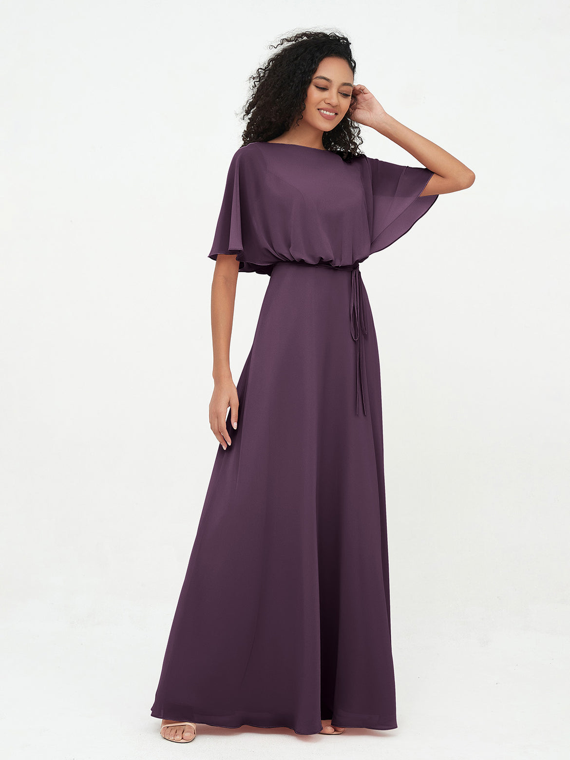 sleeveless formal women's black off the shoulder dress BABARONI Acetate Satin Dark Green Bridesmaid Dresses Off-the-shoulder Floor-length Ruched with Slit Sheath, Dark Green / US0 Do Not Iron Lace Dresses For Rehearsal size-24 Color:Lightgray