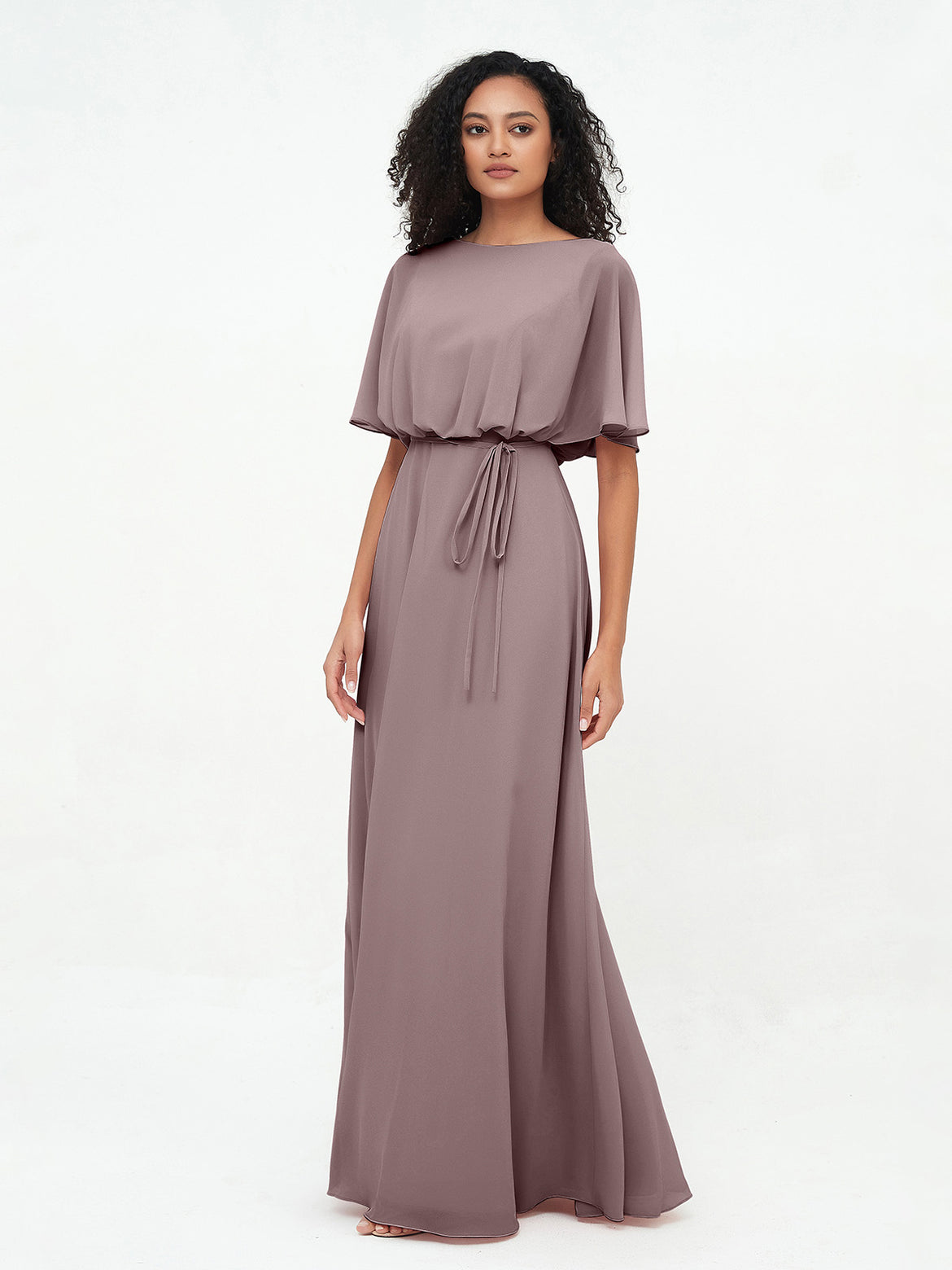 mauve bridesmaid dresses Ladivine 7497 Bridesmaids Dress A line Soft Satin 14 / Rose These satin dresses in soft mauve offer a flattering fit for all body types Azazie Maren