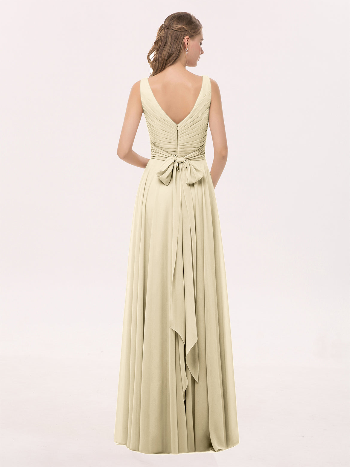 Champagne Bridesmaid Dresses - Cheap Gowns Under $100 BABARONI Champagne Bridesmaid Dresses - Cheap Gowns Under $100 BABARONI