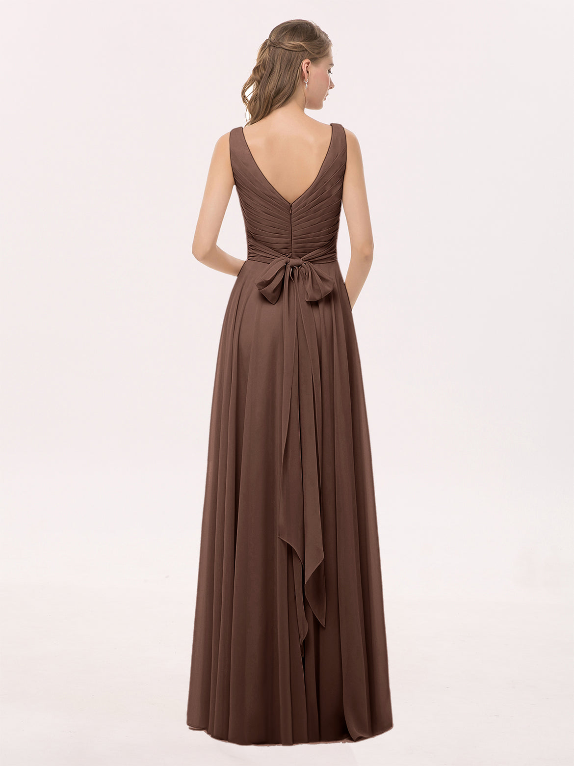 Chocolate Bridesmaid Dresses BABARONI Chocolate Bridesmaid Dresses BABARONI