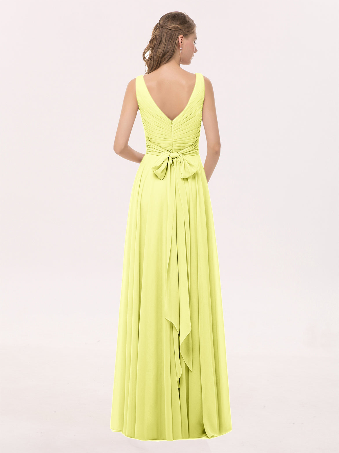 yellow green bridesmaid dress Chiffon Split Bridesmaid Dresses Lace Off Shoulder main image 1