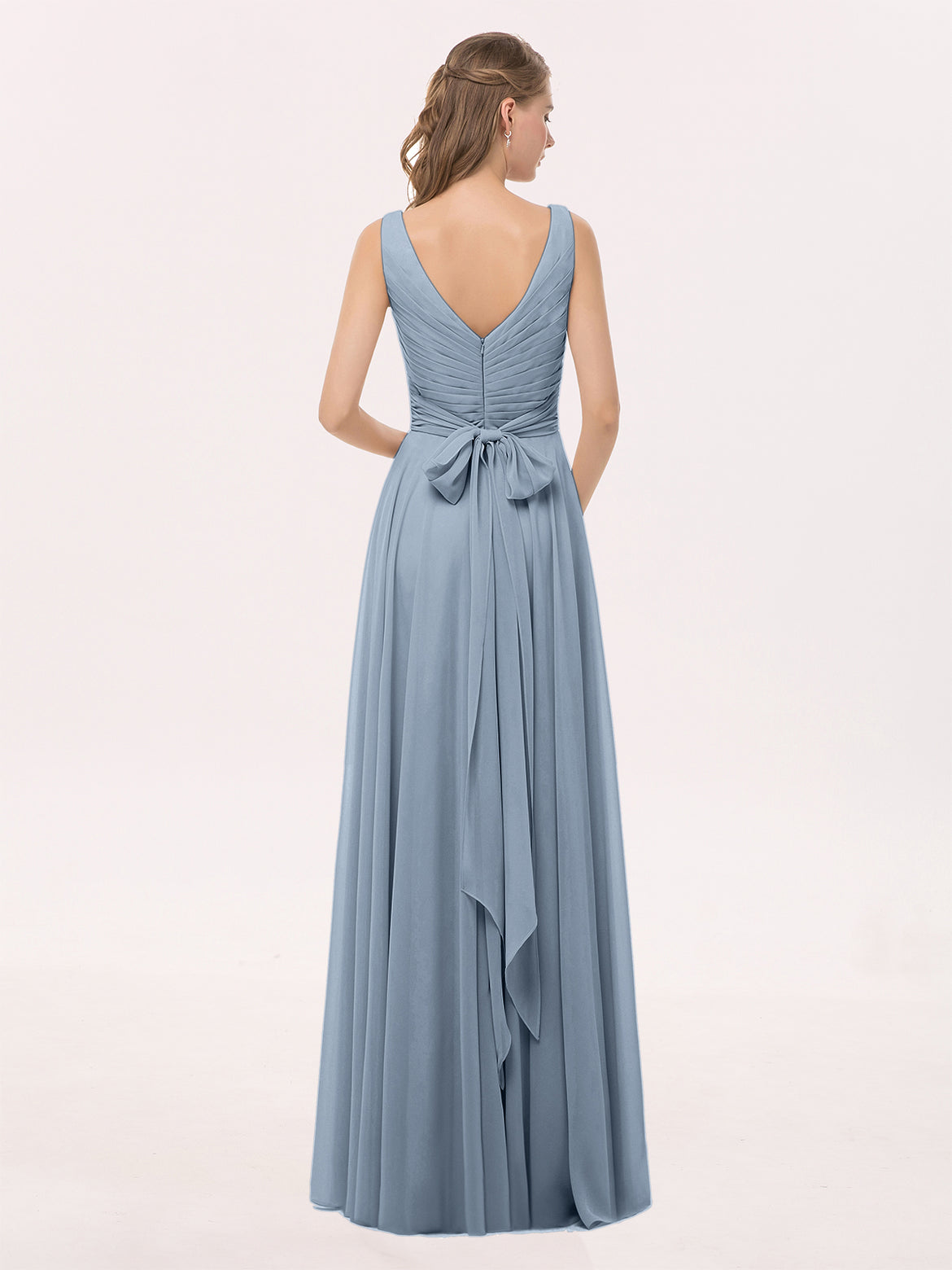 Dusty Blue Bridesmaid Dresses - Under $100 Styles for Every Woman BABARONI Dusty Blue Bridesmaid Dresses - Under $100 Styles for Every Woman BABARONI