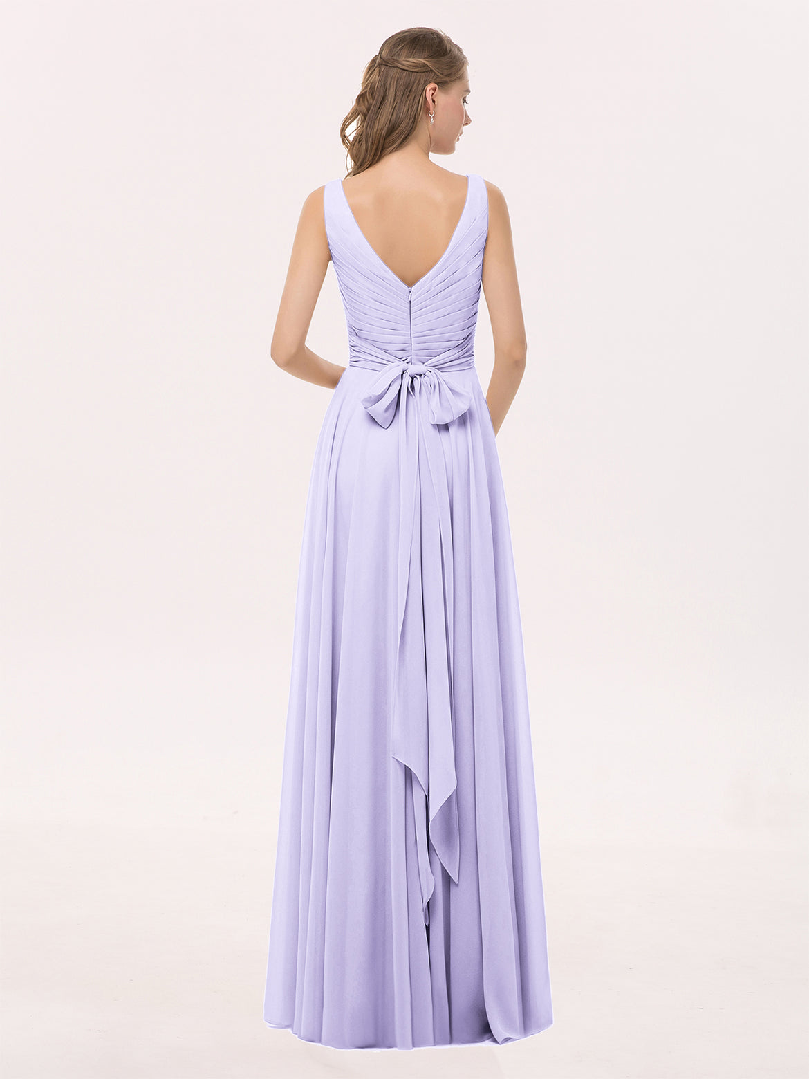 washed olive green bridesmaid dresses ZAPAKA Women Olive Long Bridesmaid Dress A-Line Sleeveless Wedding Guest Dress, Olive / US4 main image 0