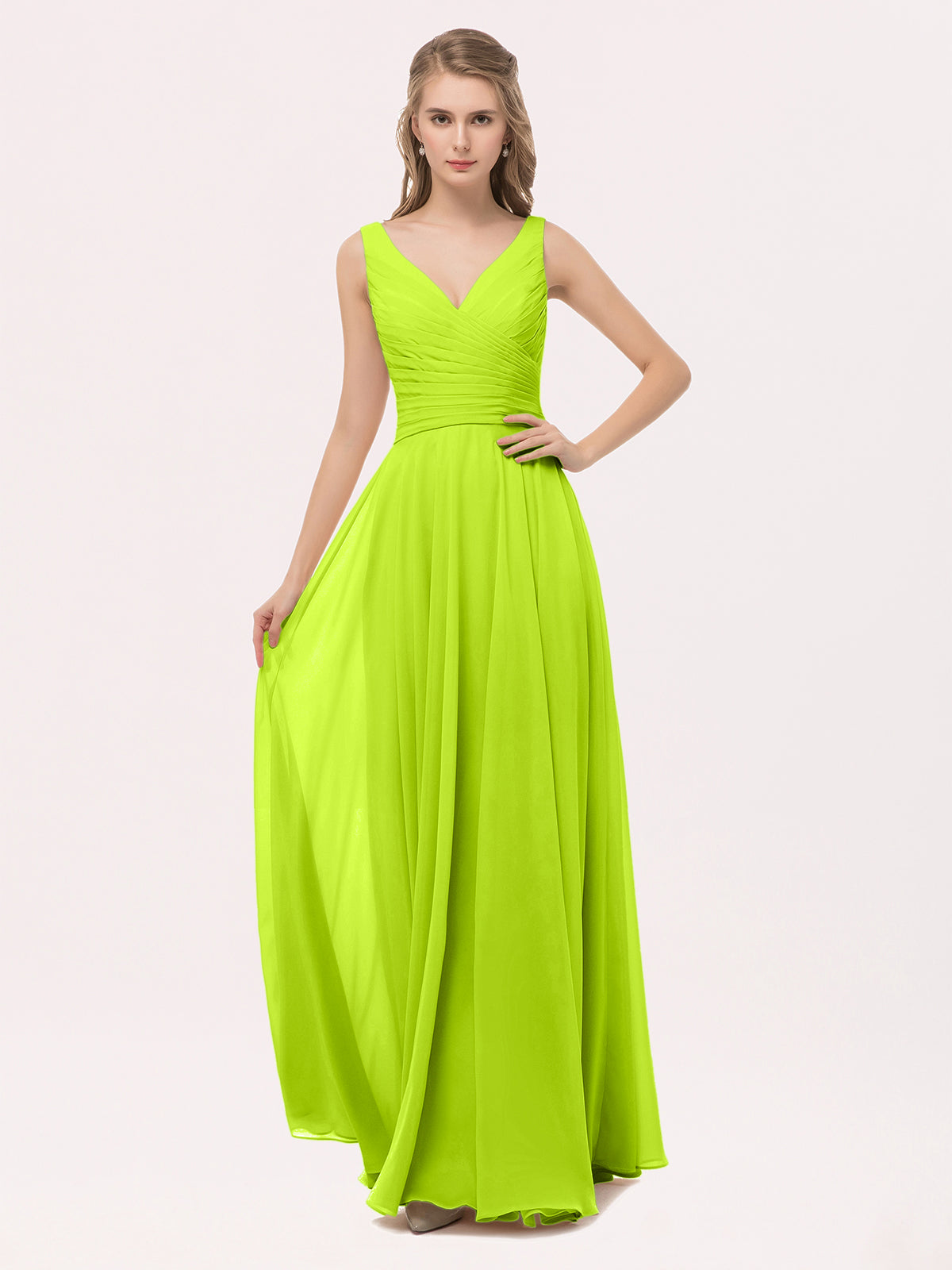 Lime Green Bridesmaid Dresses For Spring Summer Wedding BABARONI