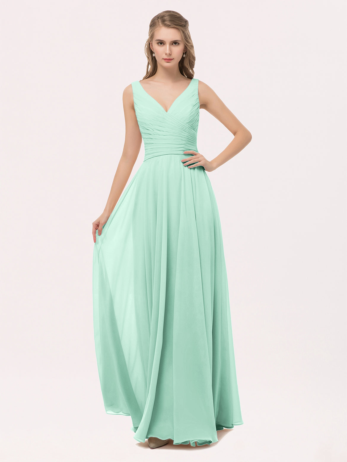 Mint Green Bridesmaid Dresses For Spring Summer Weddings BABARONI Mint Green Bridesmaid Dresses For Spring Summer Weddings BABARONI