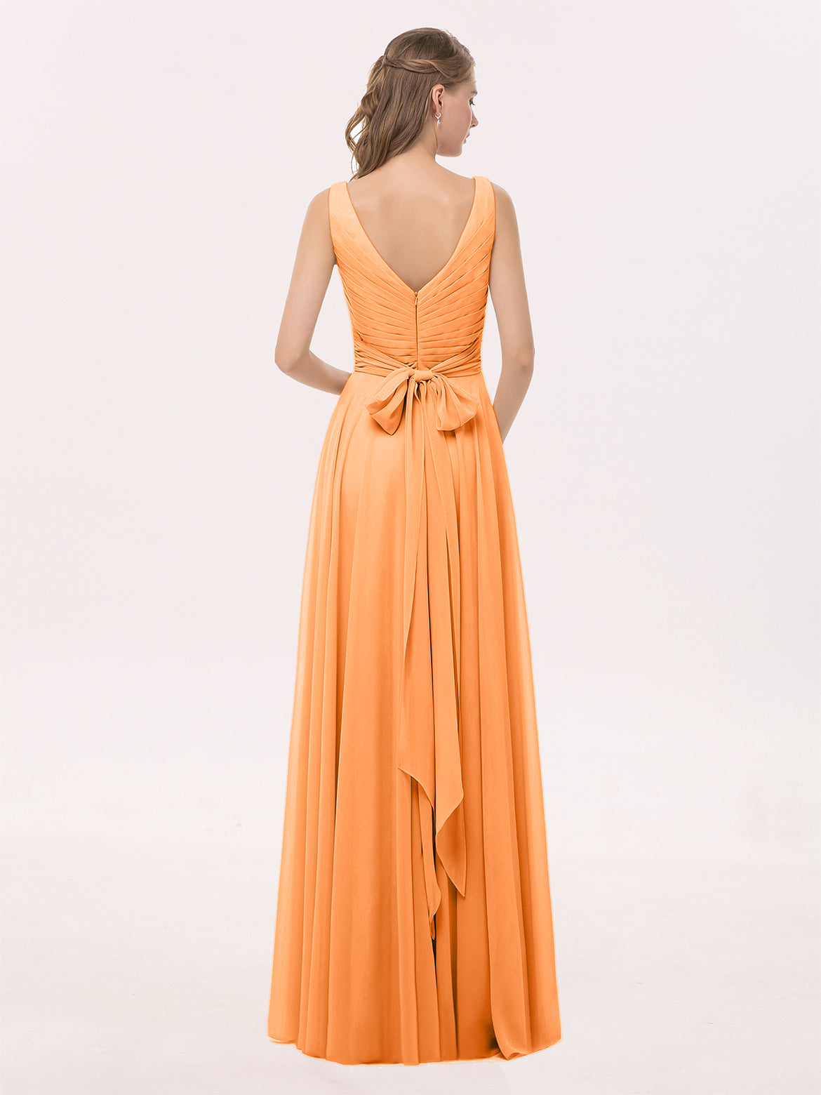 Orange Bridesmaid Dresses BABARONI Orange Bridesmaid Dresses BABARONI