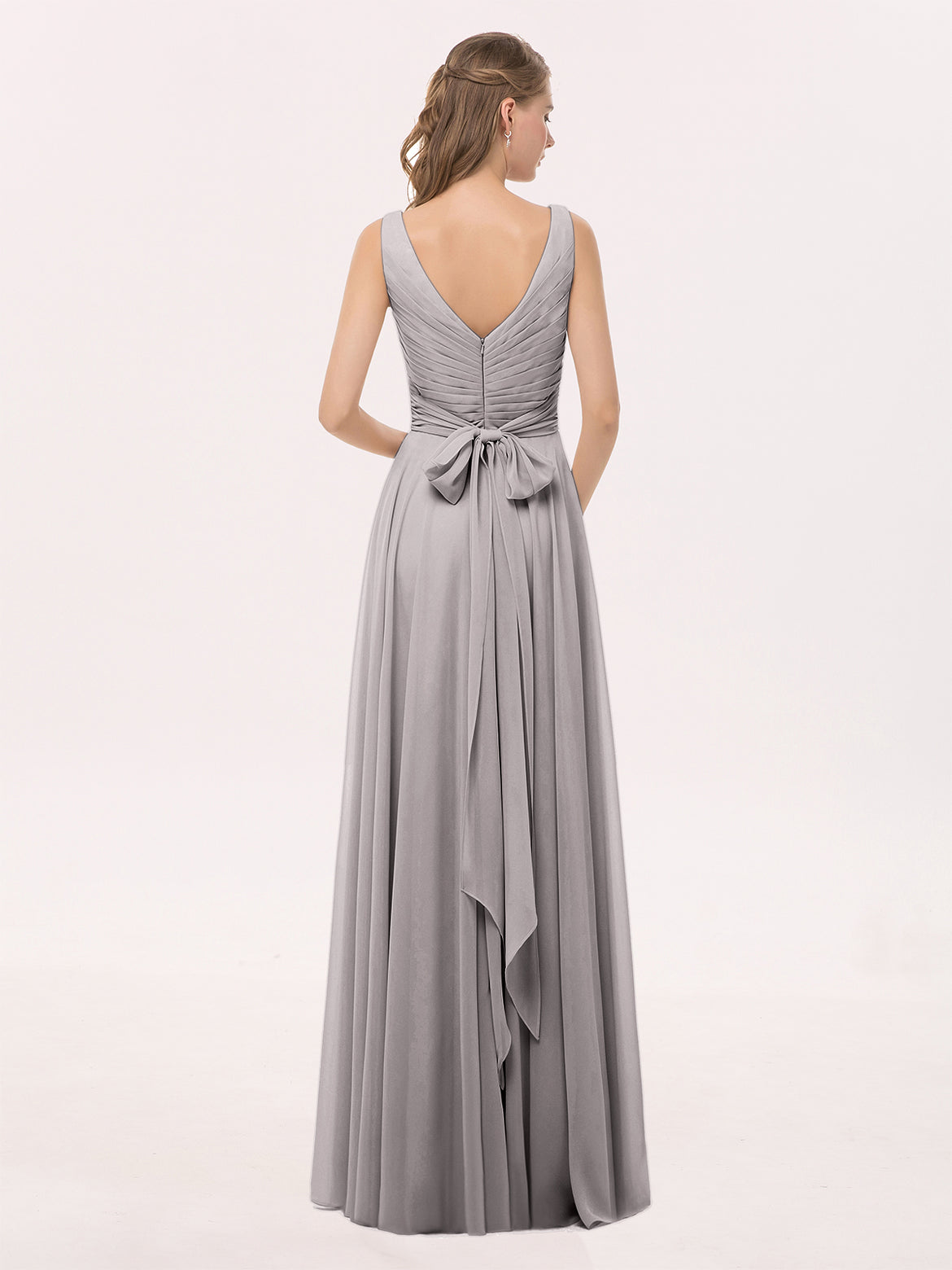Silver Bridesmaid Dresses - For All Seasons & Themes BABARONI Silver Bridesmaid Dresses - For All Seasons & Themes BABARONI