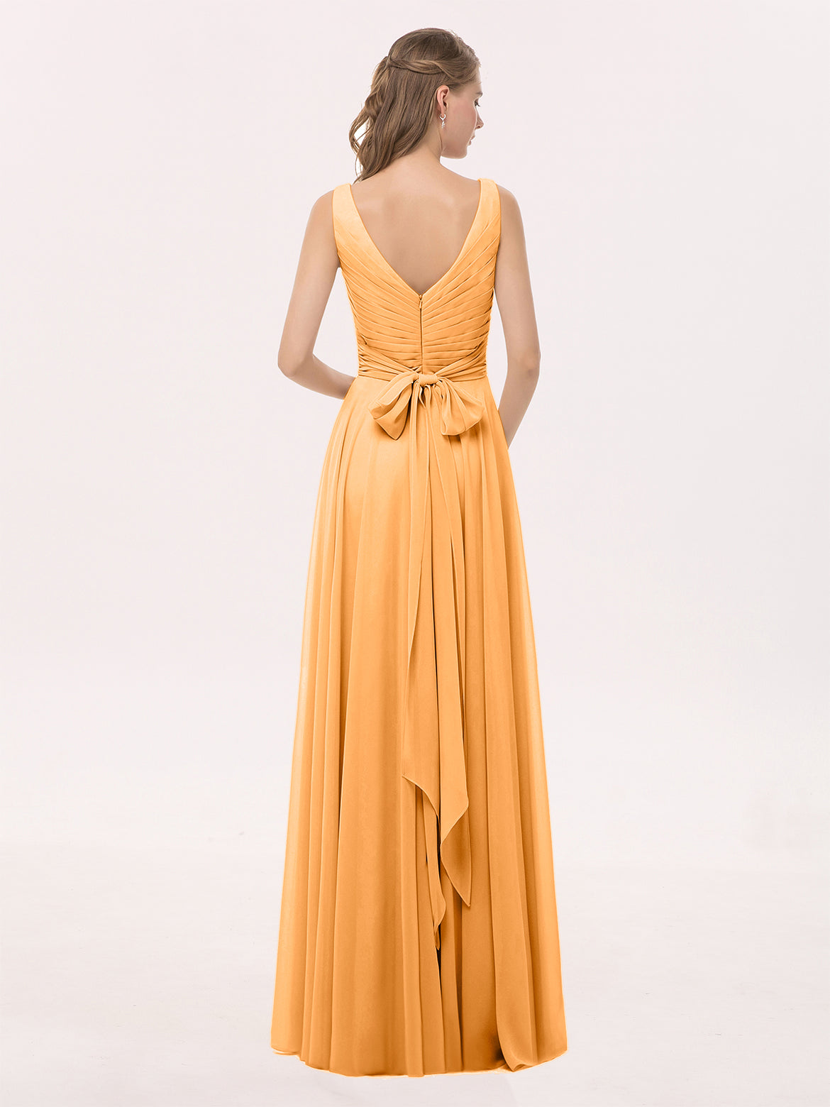 tangerine junior bridesmaid dresses Flower Girl Dress Sleeveless Burnt Orange Mermaid Style Junior Bridesmaid Dress 5/6 / Dress/Plain Sash