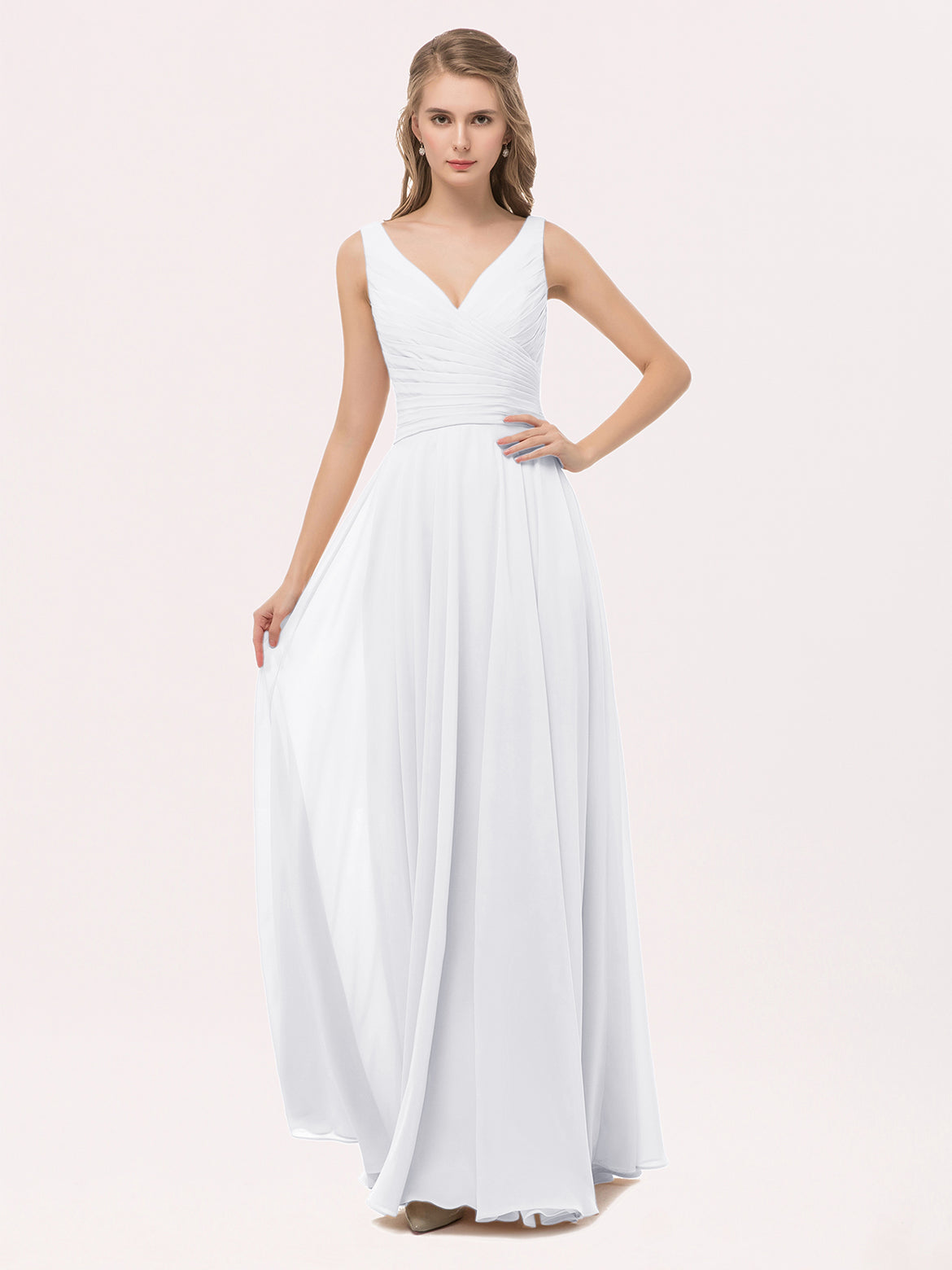 bridesmaid dress age 8 River Chiffon Modern Wedding Dress main image 0