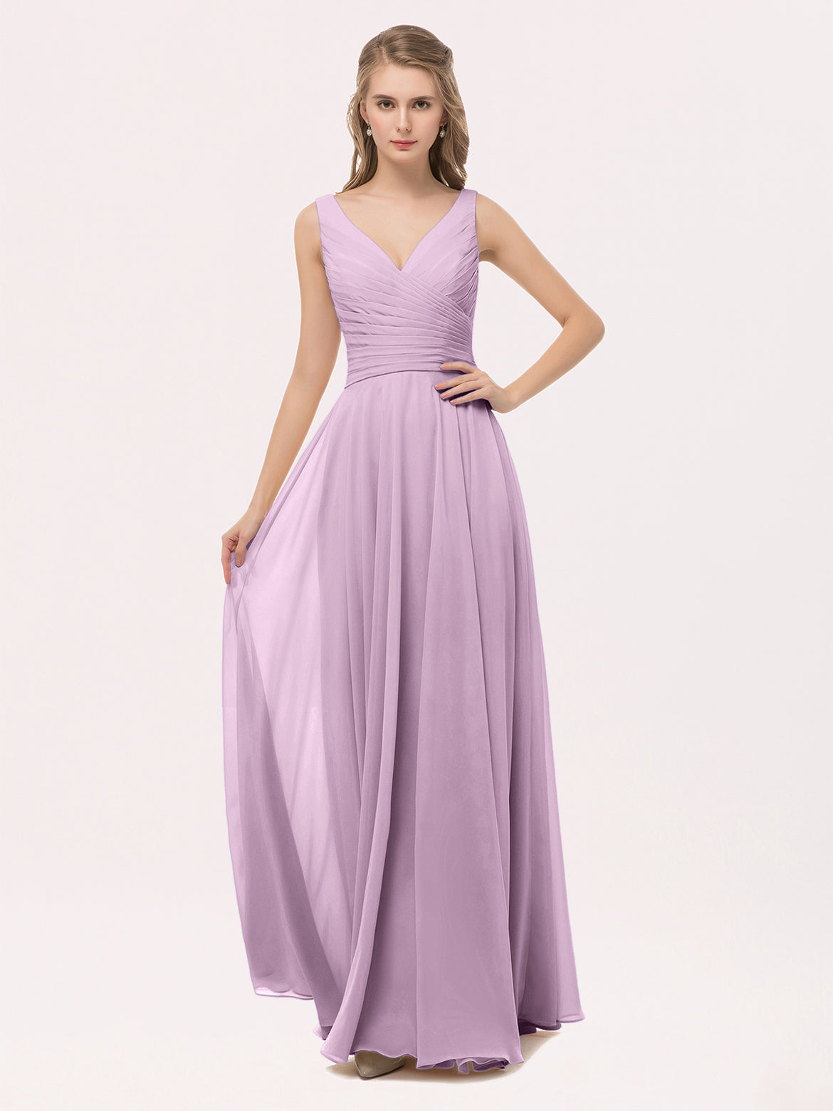 open lace back dress One Shoulder Gown with Wisteria & Lilac Spray – Catherine Regehr main image 1
