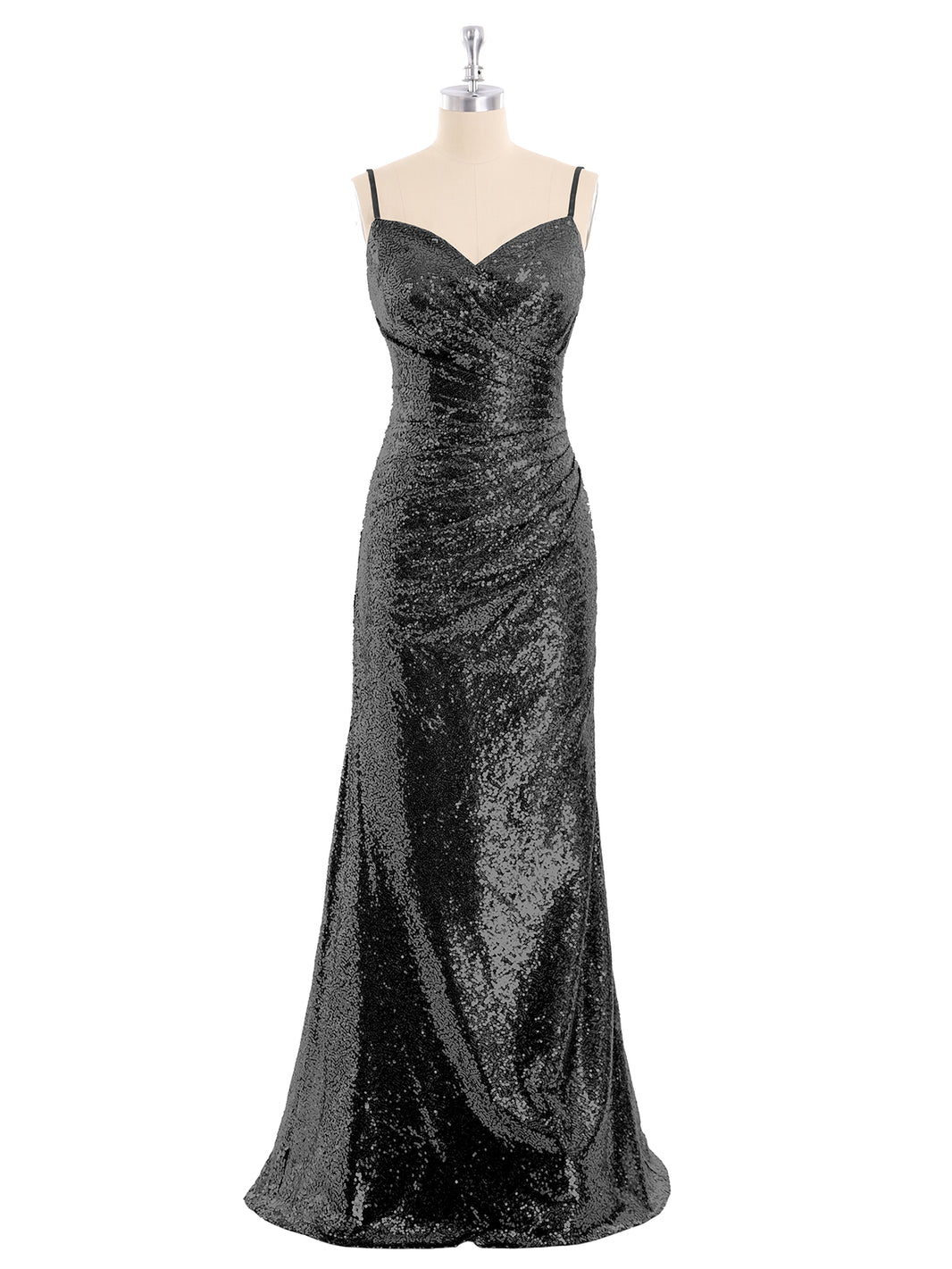sequin black bridesmaid dresses Sparkly Black Sequin Bridesmaid Dresses,Mermaid Evening Dress,Plus Siz –  jkprom