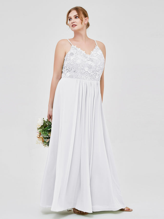 Spaghetti Strap CHIffon Long Dresses Peacock