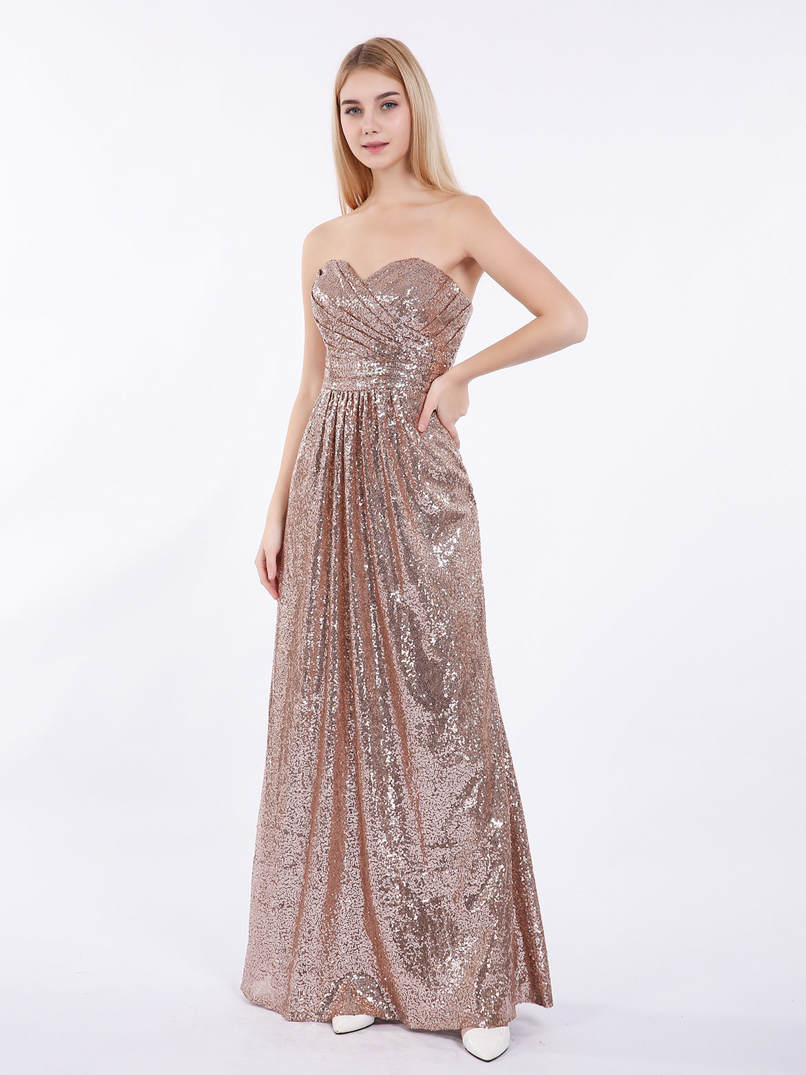 Metallic Gold Bridesmaid Dresses BABARONI Metallic Gold Bridesmaid Dresses BABARONI
