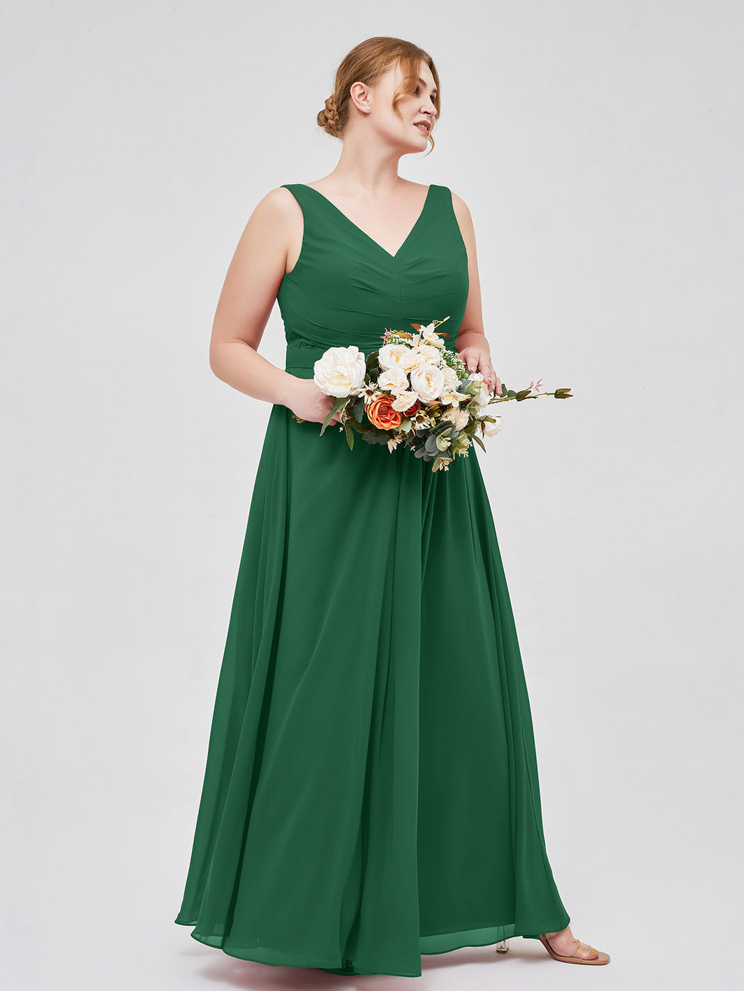 green and white check dress Erin Dress main image 0