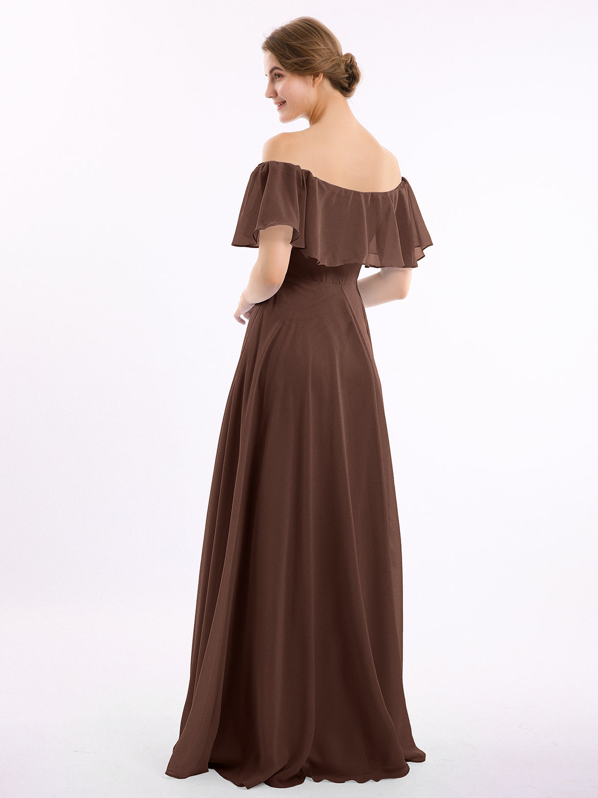 sachin and babi light blue dress Brown Bridesmaid Dresses