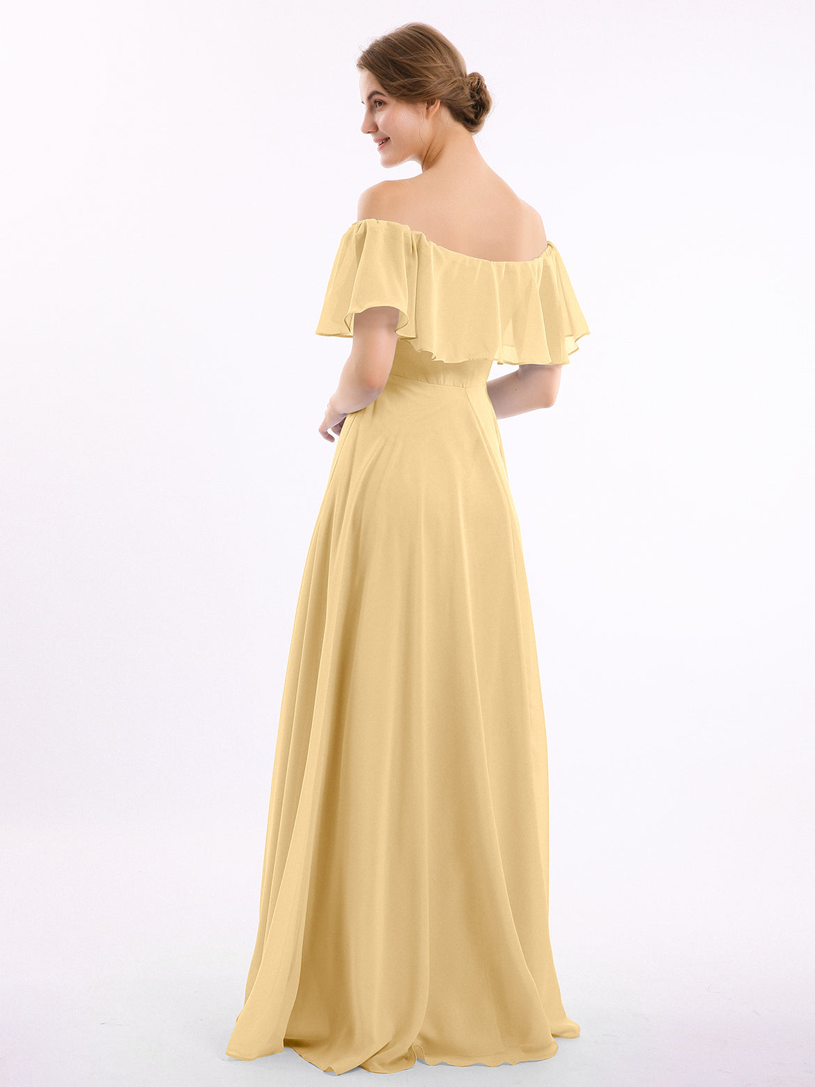 Gold Bridesmaid Dresses - Chiffon Satin Sequins and More Fabric Option BABARONI Gold Bridesmaid Dresses - Chiffon Satin Sequins and More Fabric Option BABARONI