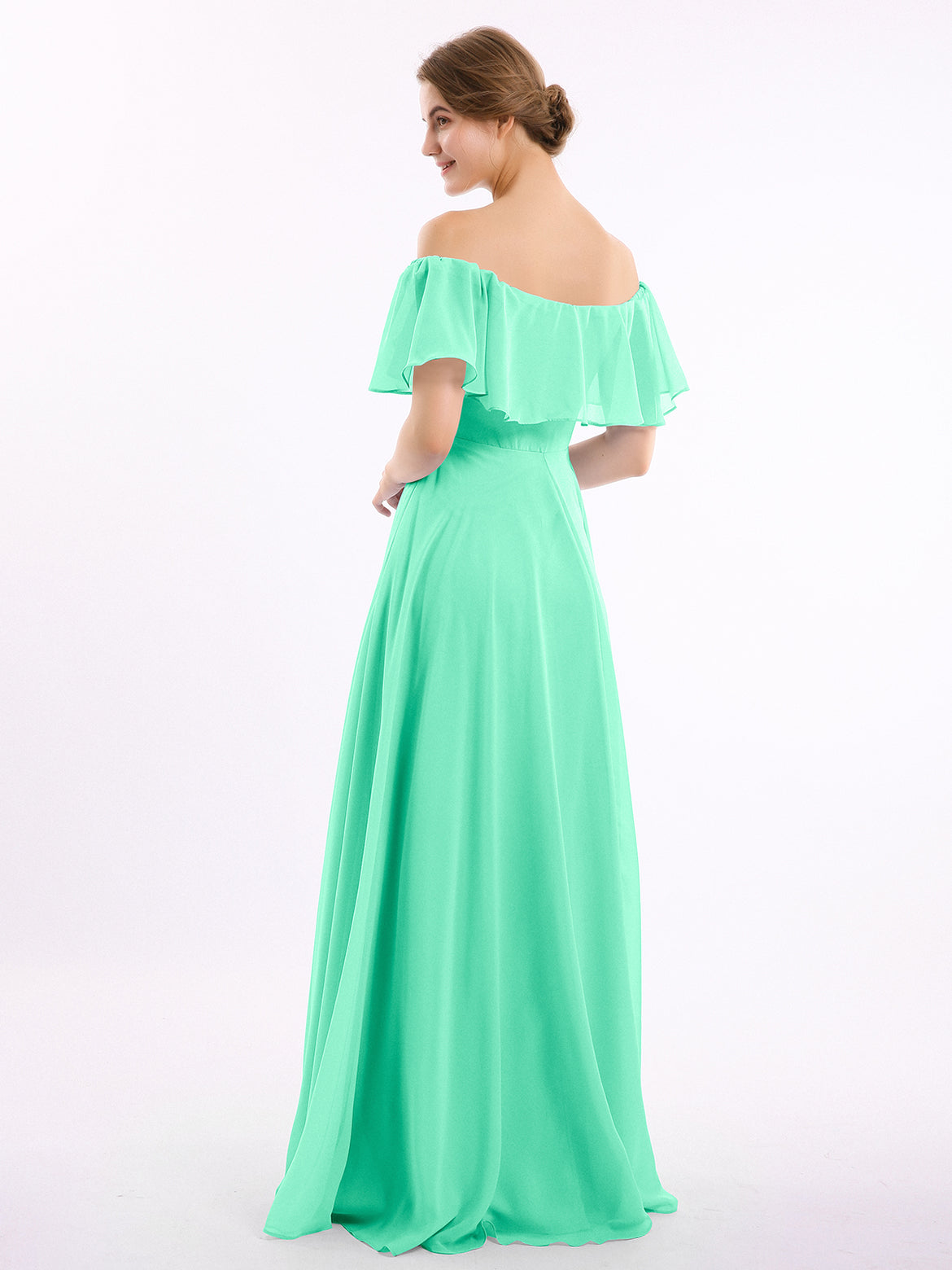 tropical floral bridesmaid dresses Green Peach Tropical Blythe Dress – Purpose Boutique main image 1