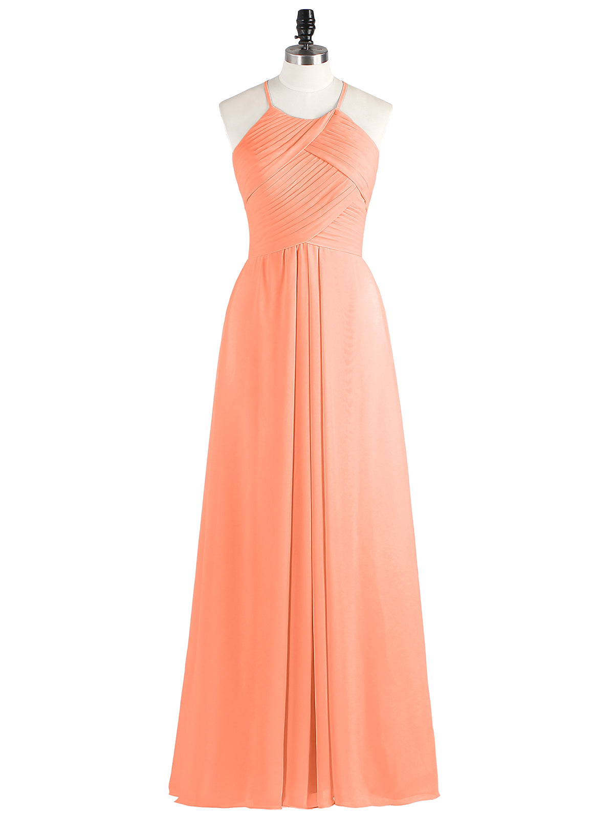 Ivory Lace Bodice Halter Long Dresses Papaya Plus Size