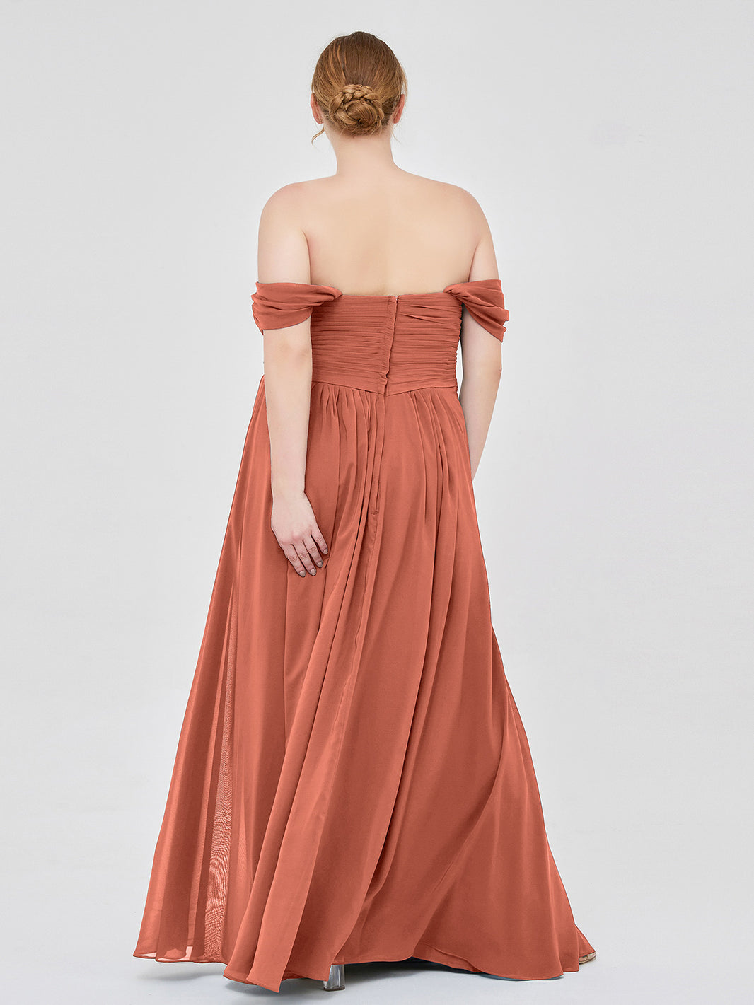 neon pink bridesmaid dresses 1930S Russet Brown Bias Cut Rayon Blend Crepe Plissé Gown Slight As-Is main image 0