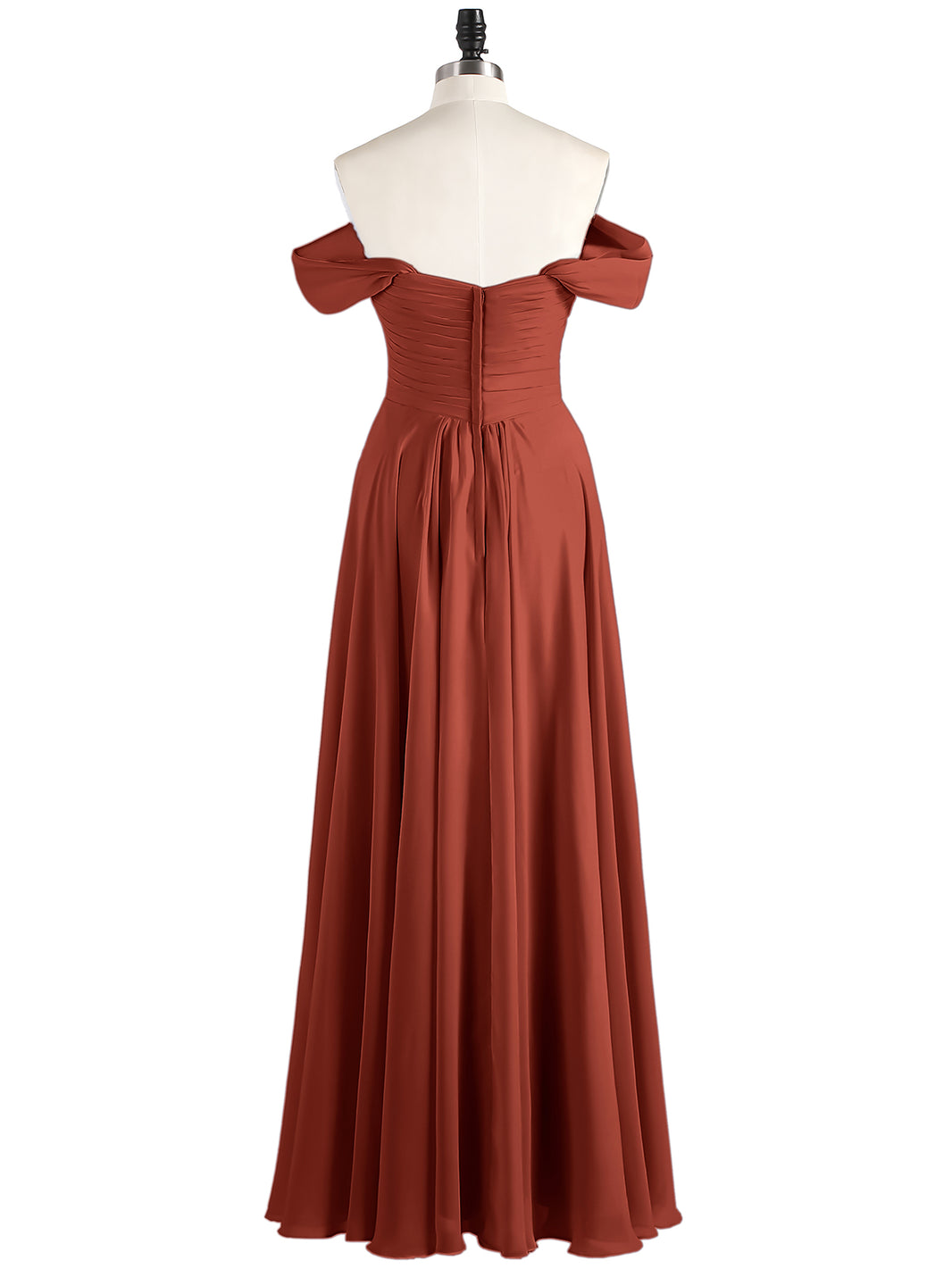 sachin and babi light blue dress BABARONI Off The Shoulder Empire Bridesmaid Dresses Rust, Rust / US0