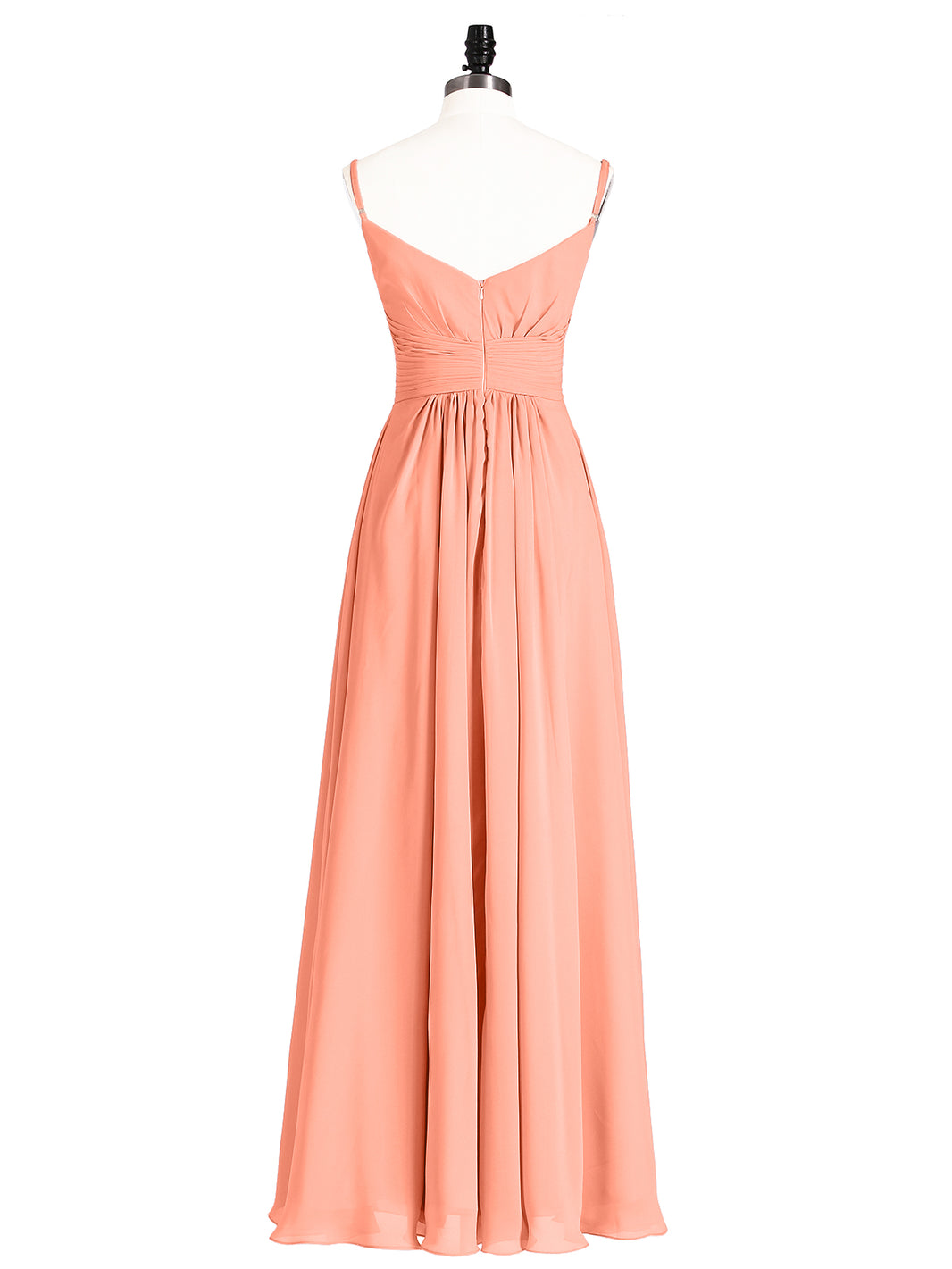 BABARONI Empire Bridesmaid Gown with Spaghetti Strap-Sunset Plus Size, Sunset / US18 BABARONI Empire Bridesmaid Gown with Spaghetti Strap-Sunset Plus Size, Sunset / US18