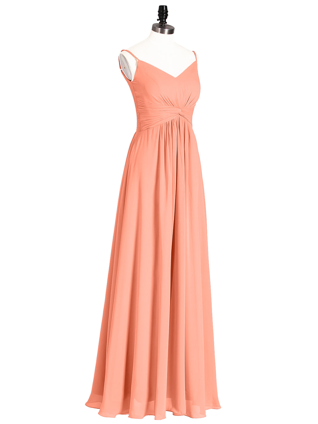 BABARONI Empire Bridesmaid Gown with Spaghetti Strap-Sunset Plus Size, Sunset / US18 BABARONI Empire Bridesmaid Gown with Spaghetti Strap-Sunset Plus Size, Sunset / US18