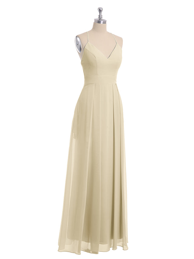 Off the Shoulder Spaghetti Strap Chiffon Gowns Mulberry