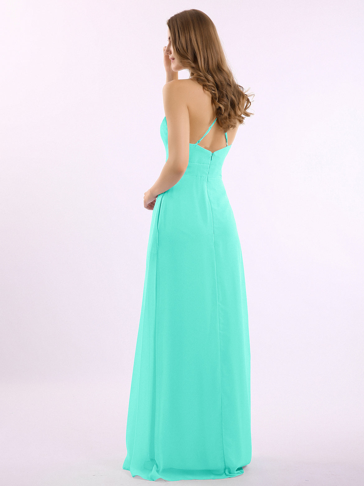 navy beach bridesmaid dress Rustic Navy Blue Long Mermaid Bridesmaid Dresses