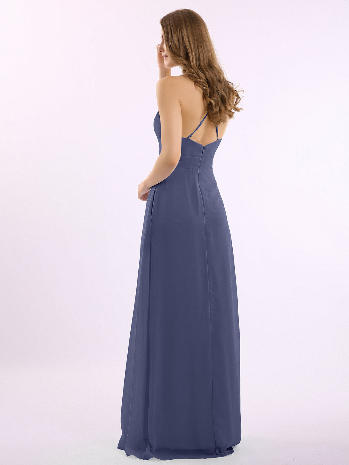 blue dress old navy Stormy Strapless Sweetheart Chiffon Maternity Maxi Bridesmaid Dress Change Color From Swatches / XXL / N16 main image 0