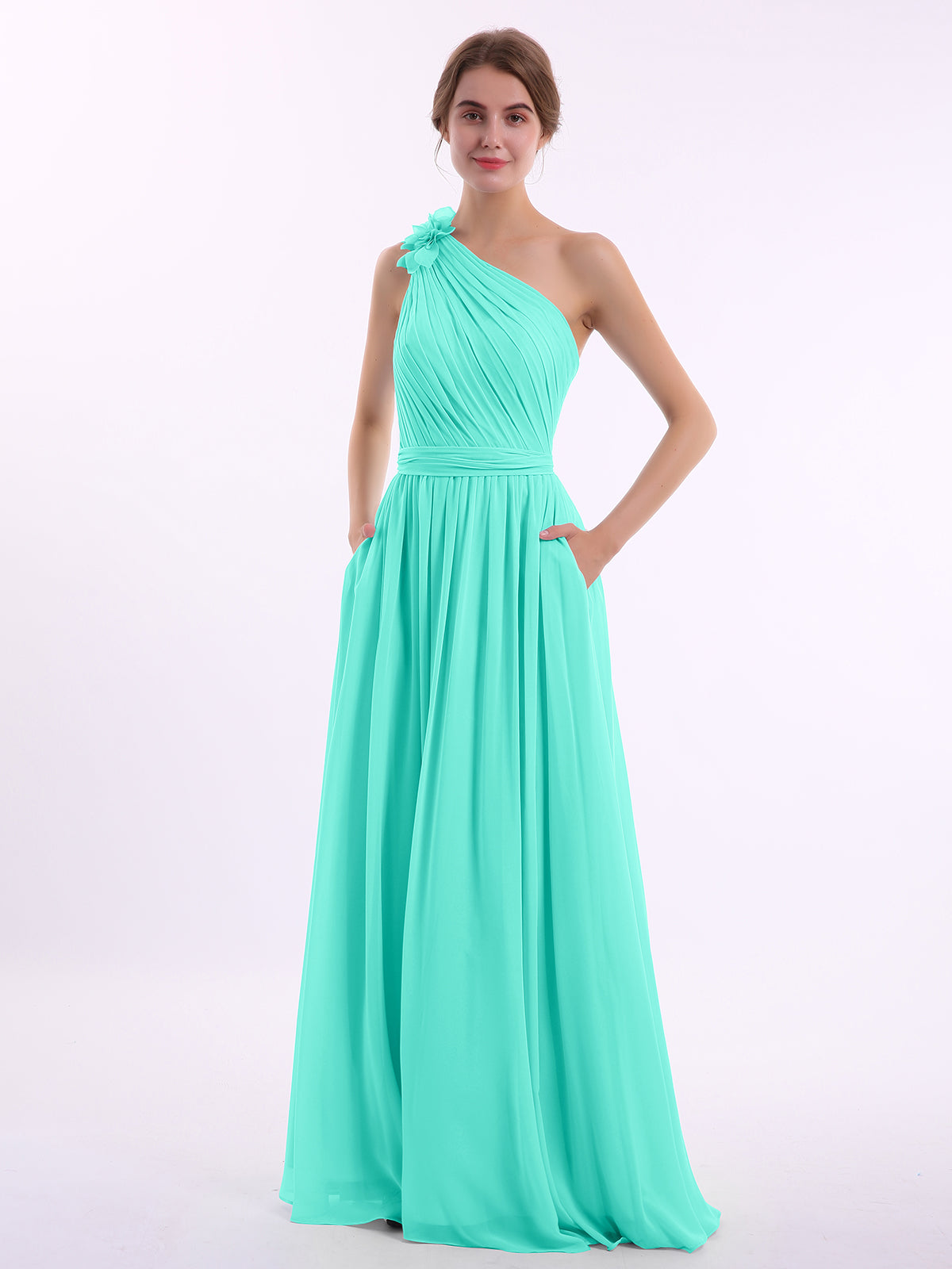BABARONI Spa Chiffon Bridesmaid Dress