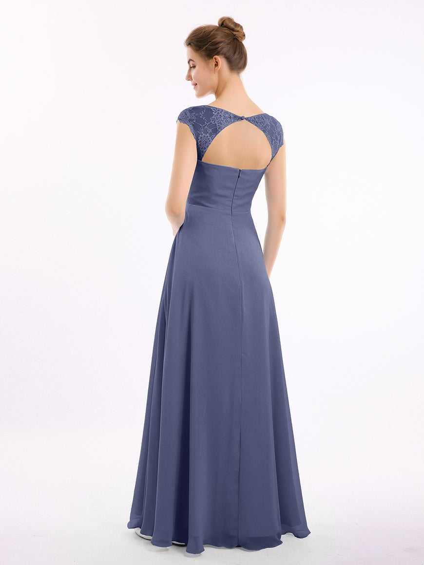 FuLL Length Lace and Chiffon Dresses Stormy