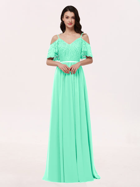 white and turquoise bridesmaid dresses A-Line Tea Length Chiffon Blue Plus Size Bridesmaid Dresses COCOMELODYCB0555PS, Ink Blue