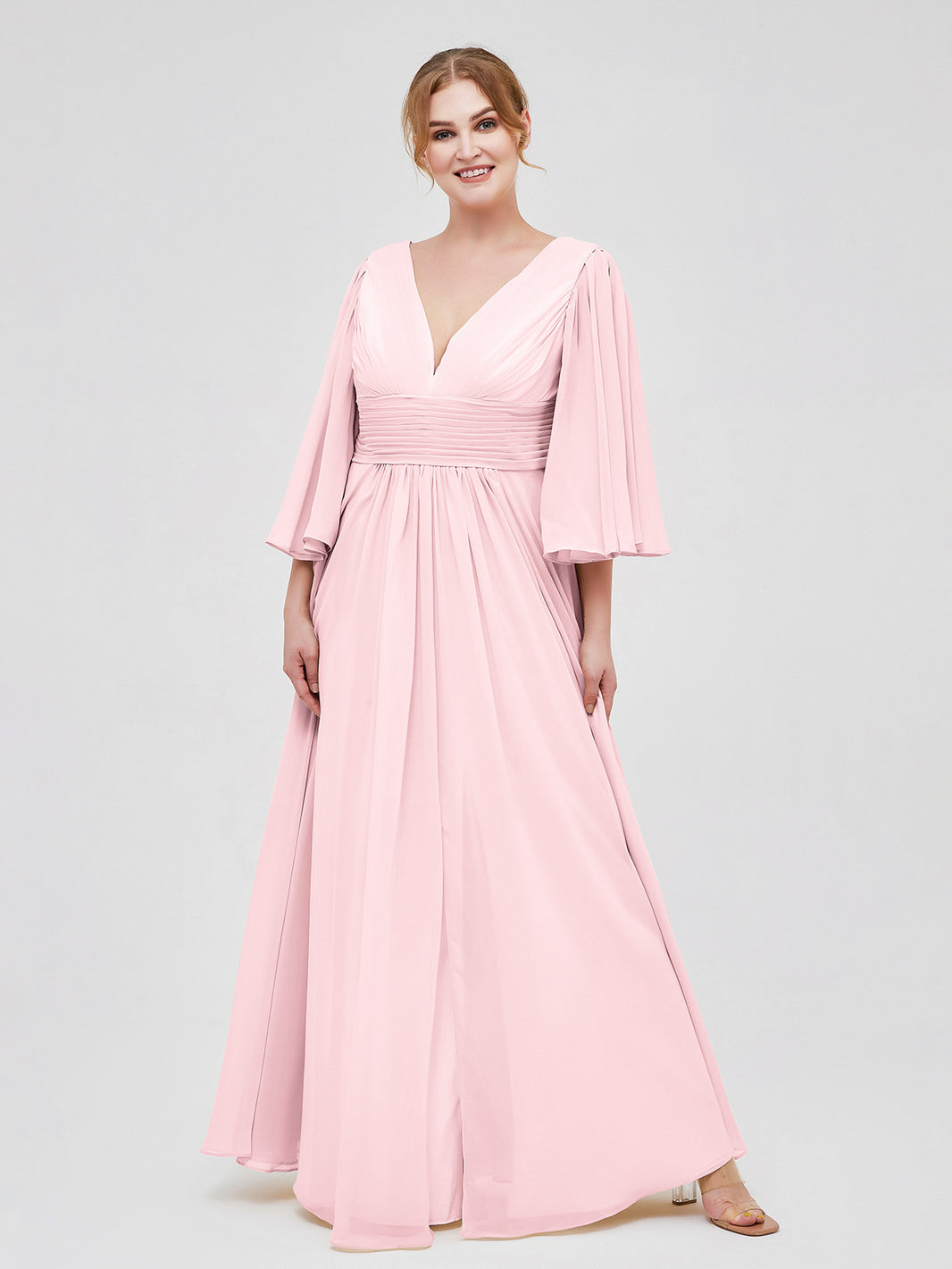Dreamy Frill Dress Nelly Dreamy Dress Deep V-neck Chiffon