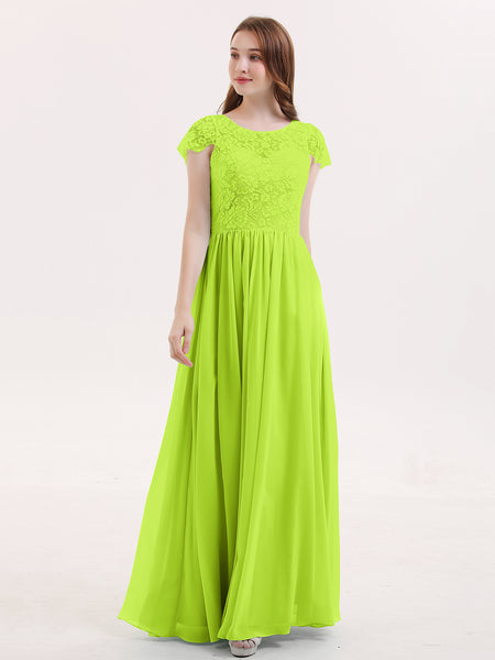bridesmaid dresses lime green Wedtrend Women Light Green Bridesmaid Dress A-Line Spaghetti Straps Backless Long Party Dress With Ruffles, Light Green / US16