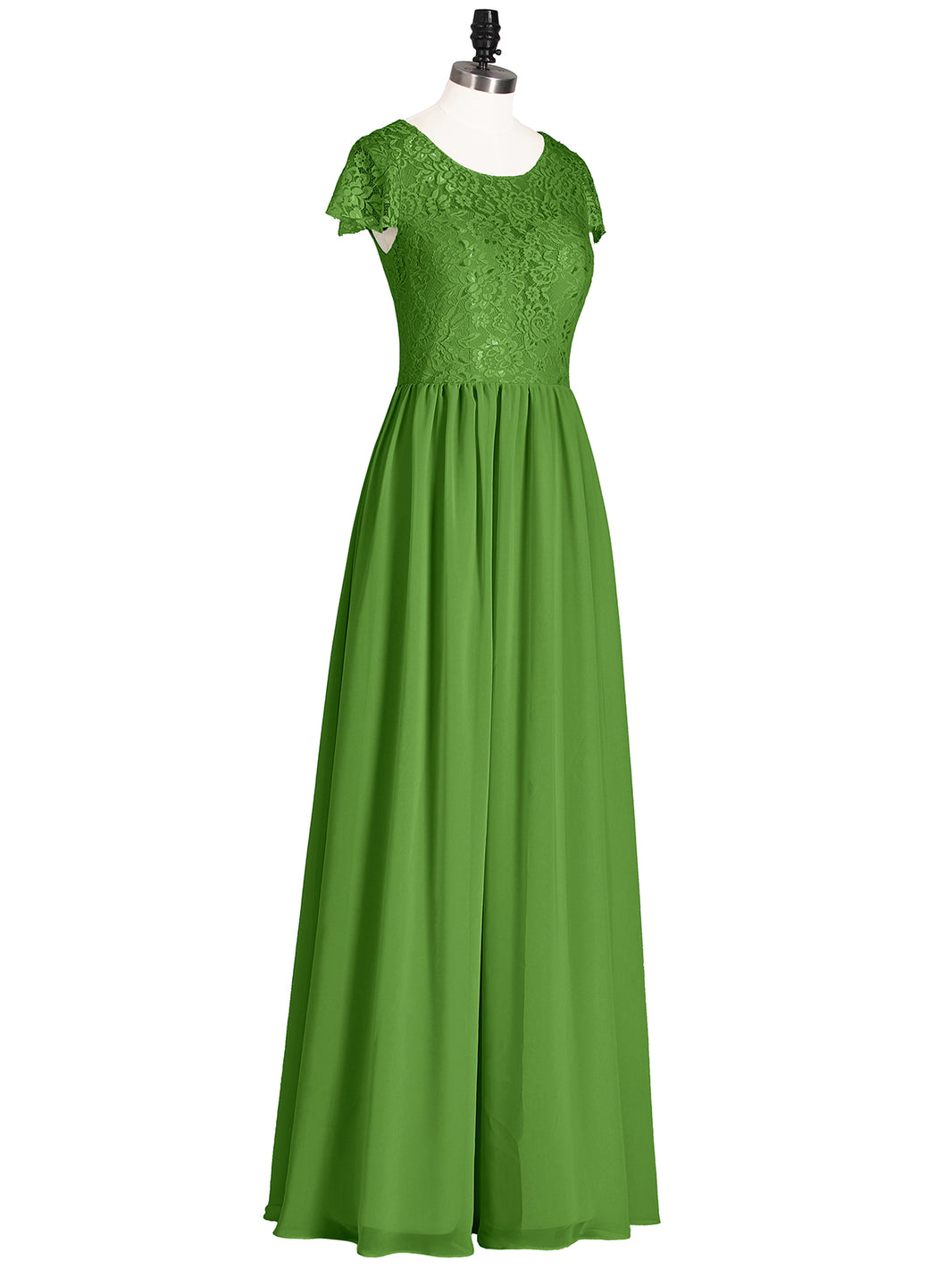 moss green wedding guest dress BABARONI Lace Bridesmaid Dresses Illusion Floor-length Cap Sleeve Lace A-line, Moss / US0 Fabric:Lace LOFT Cozy Flounce Dress Waist 26.5(67cm) petit ami