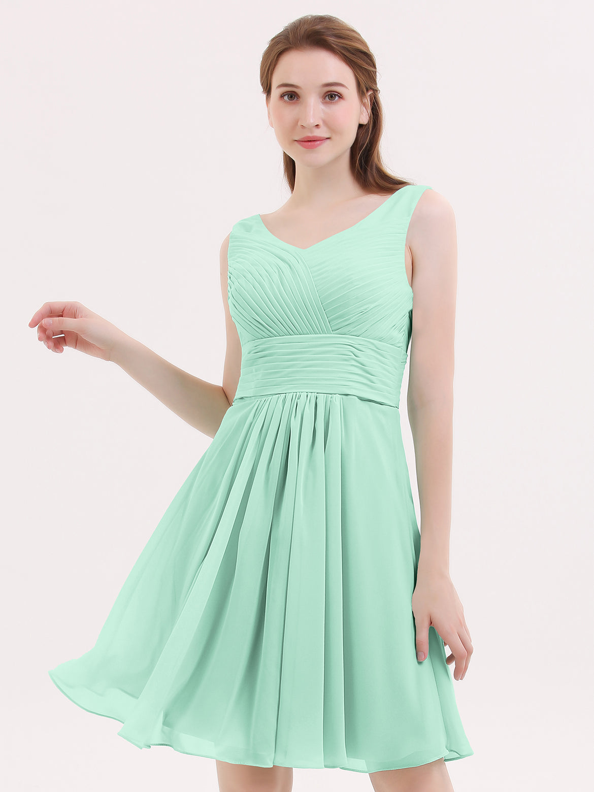 blue dress for baby girl Sheath Lace Short Mini Bridesmaid Dresses  Hoprom
