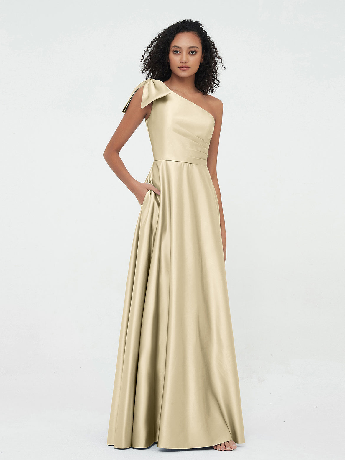 golden orange dress Rita Short Sequin One-Sleeve Hoco Dress