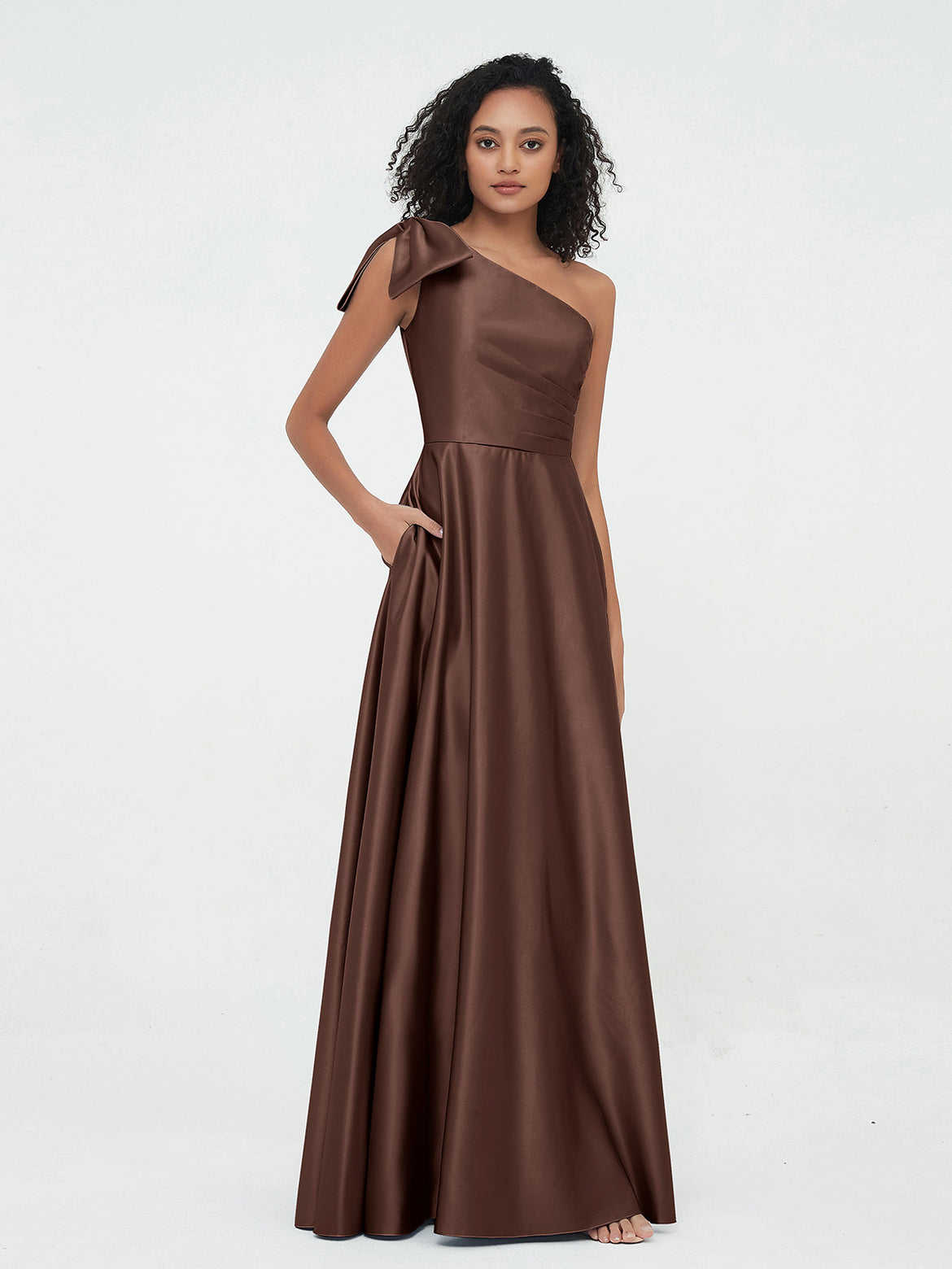 Chocolate Bridesmaid Dresses BABARONI Chocolate Bridesmaid Dresses BABARONI