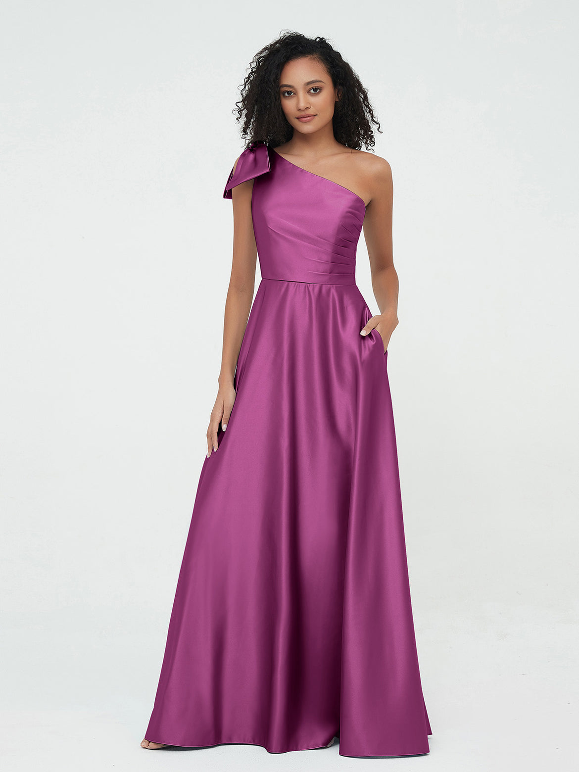 Orchid Bridesmaid Dresses - Free Custom Sizing for Various Body Types BABARONI Orchid Bridesmaid Dresses - Free Custom Sizing for Various Body Types BABARONI