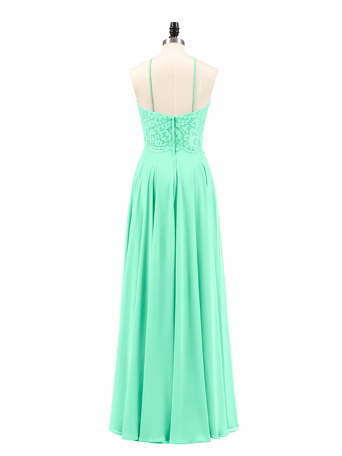 Lace and Chiffon Bridesmaid Dress-Turquoise Plus Size Tallulah | BABARONI