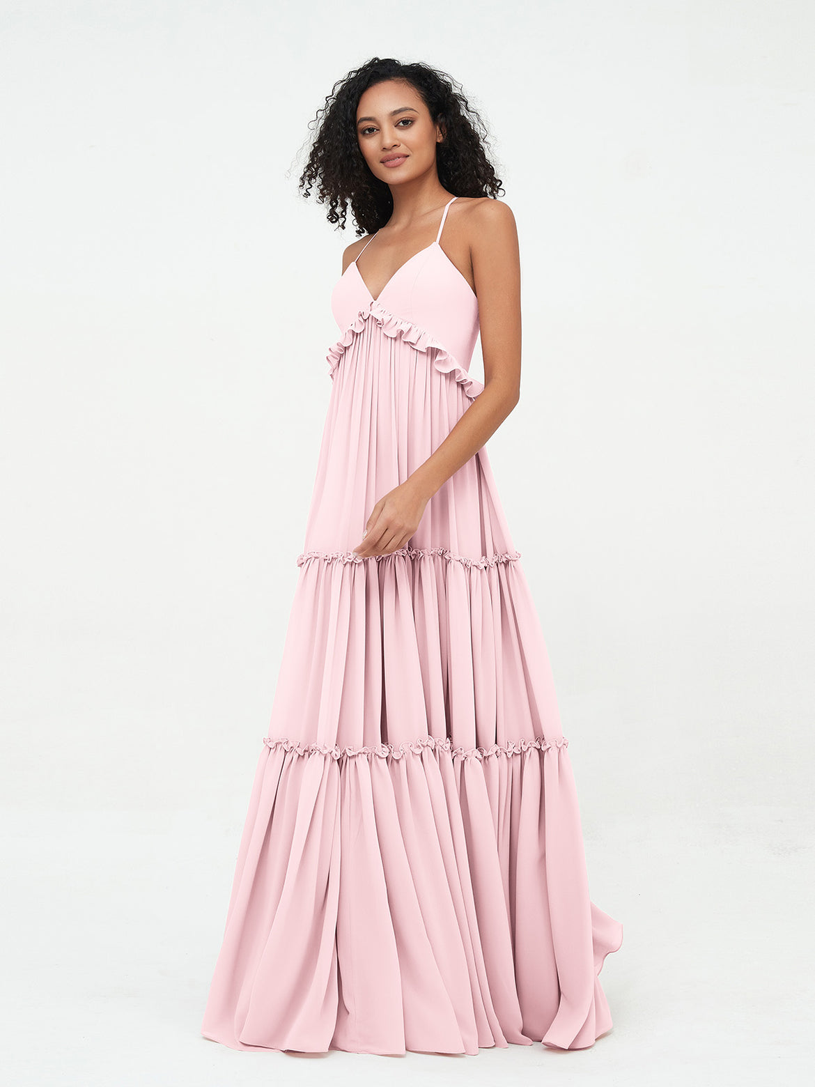 Blushing Pink Bridesmaid Dresses - For Spring Summer Weddings BABARONI Blushing Pink Bridesmaid Dresses - For Spring Summer Weddings BABARONI