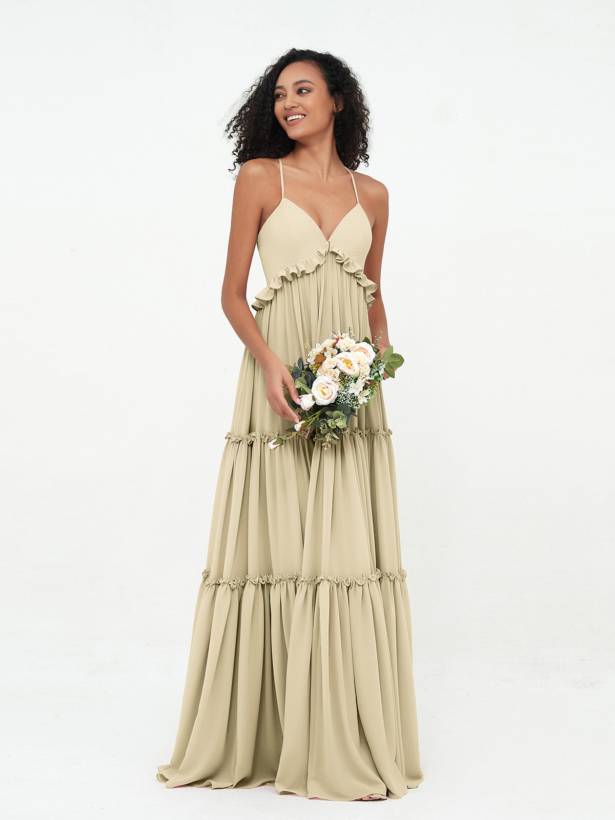 Champagne Bridesmaid Dresses in Affordable Champagne Tones