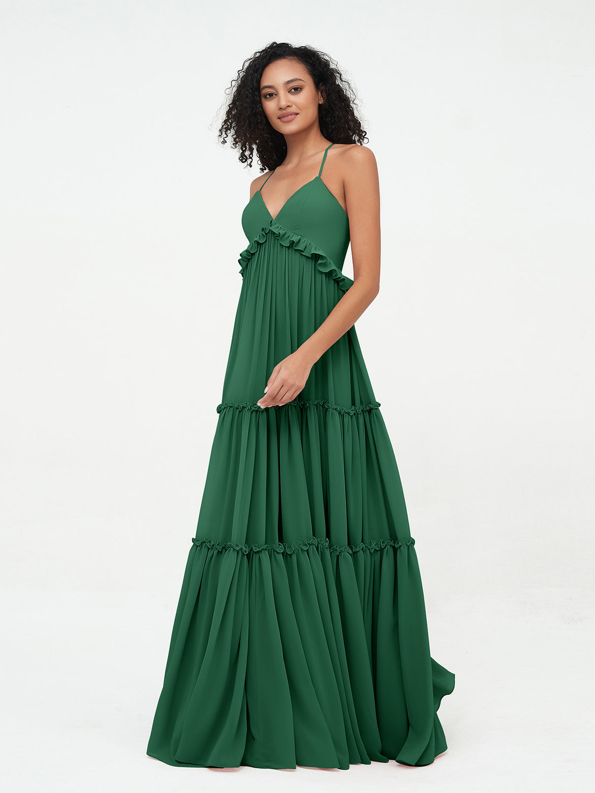 Dark Green Bridesmaid Dresses BABARONI Dark Green Bridesmaid Dresses BABARONI