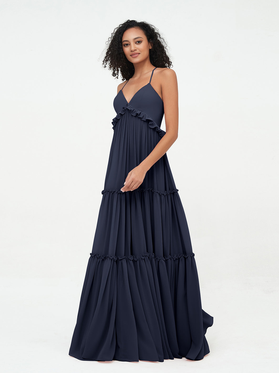 Dark Navy Bridesmaid Dresses - Free Custom Size for Perfect Fit  BABARONI